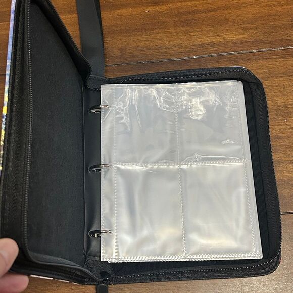 Baseball Card Binder with Zipper, 4 Slots - Fit 400 Cards, Waterproof Card Album - Picture 4 of 6